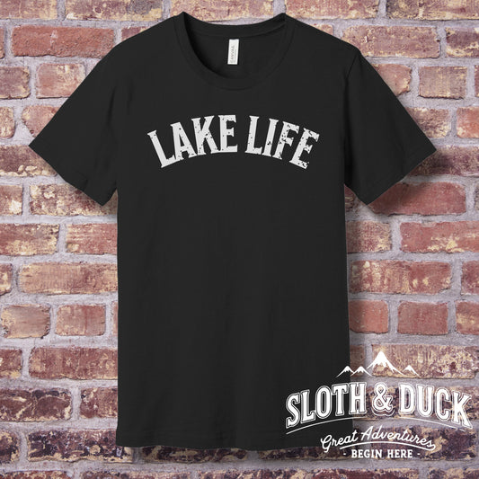 Lake Life Graphic Tee Sloth and Duck Unique Product