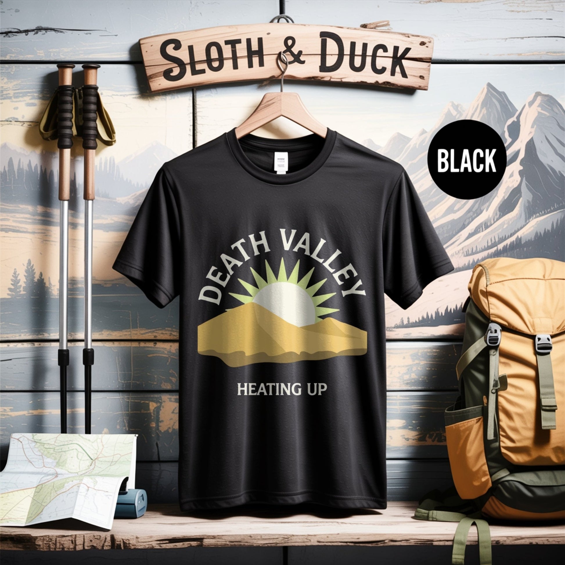 Death Valley 'Heating Up' Desert T-Shirt - S - Sloth & Duck