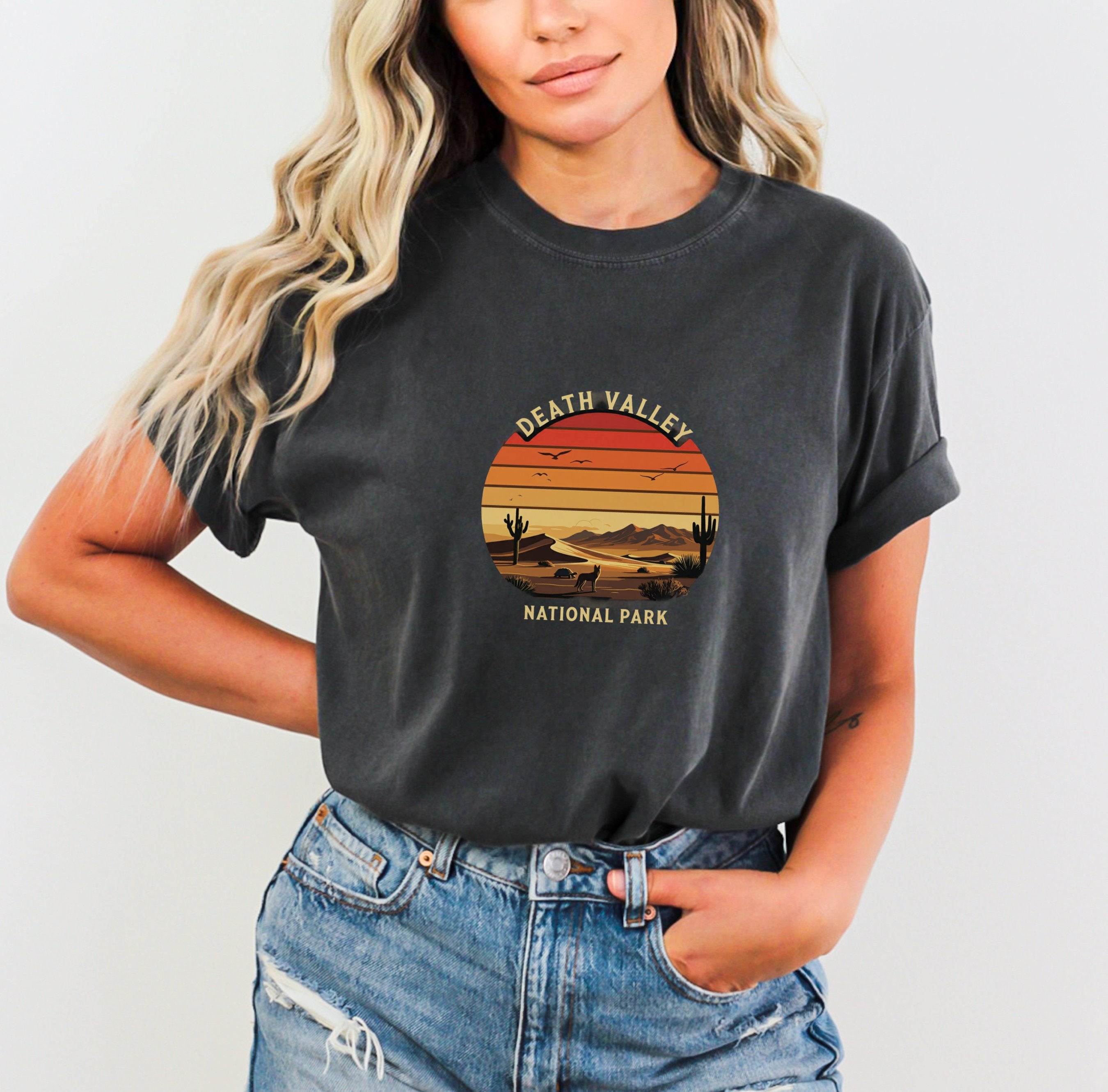 death valley national park dark gray t shirt