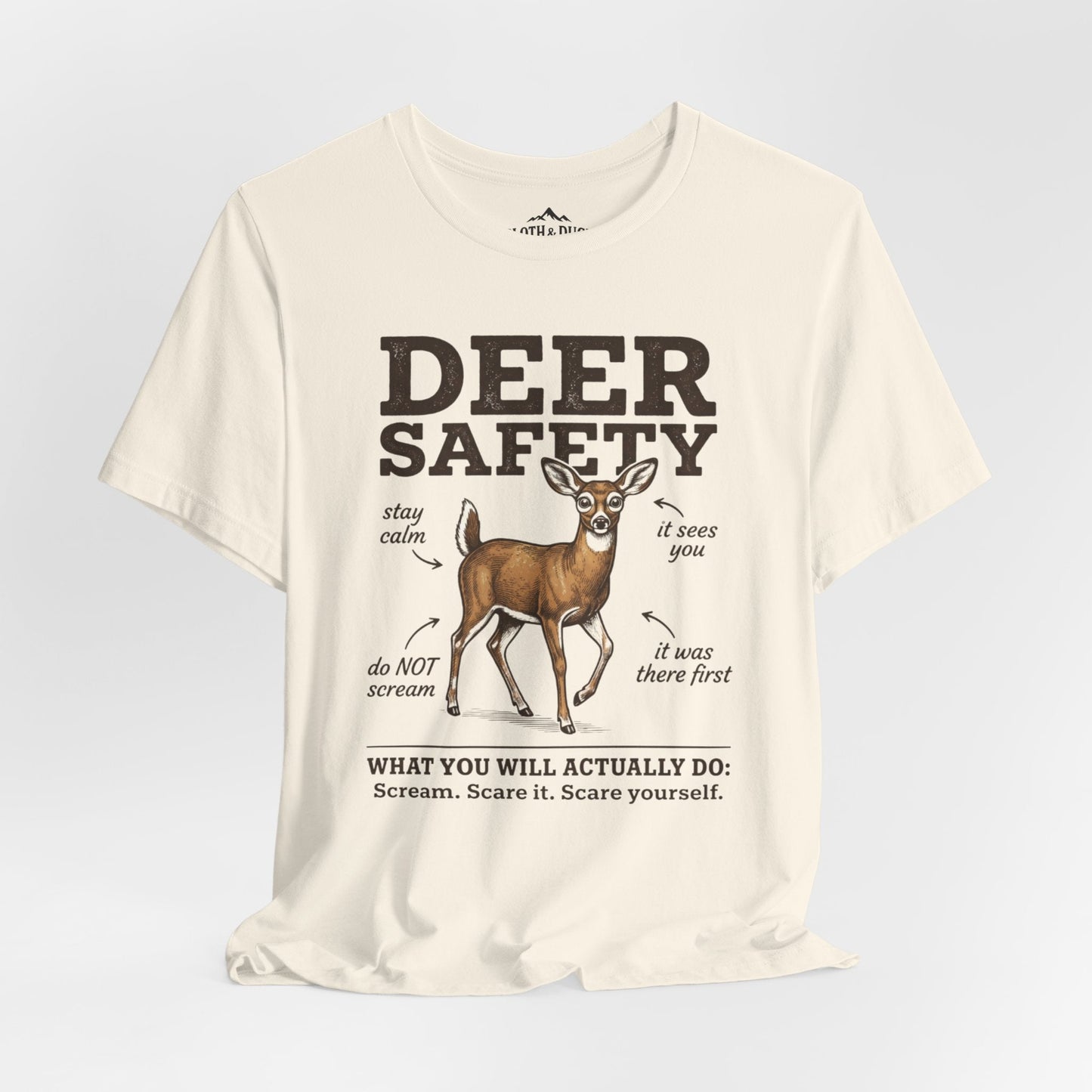 Deer Safety T-Shirt - M - Sloth & Duck