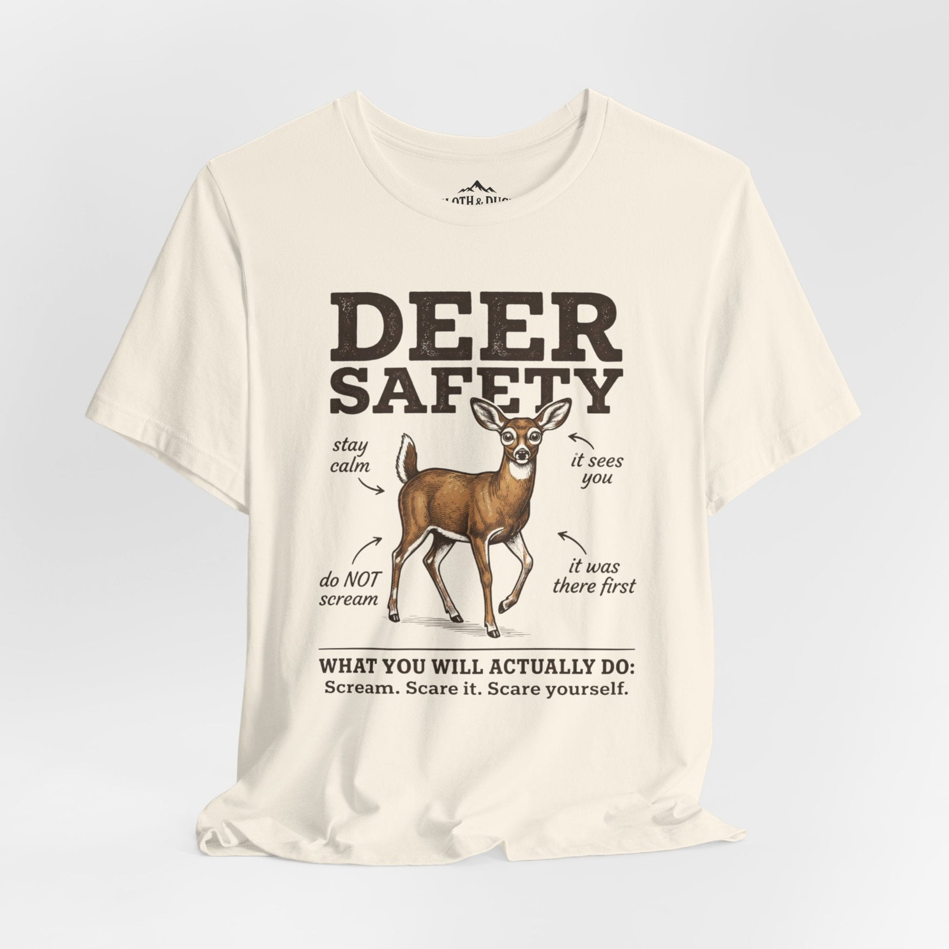 Deer Safety T-Shirt - M - Sloth & Duck