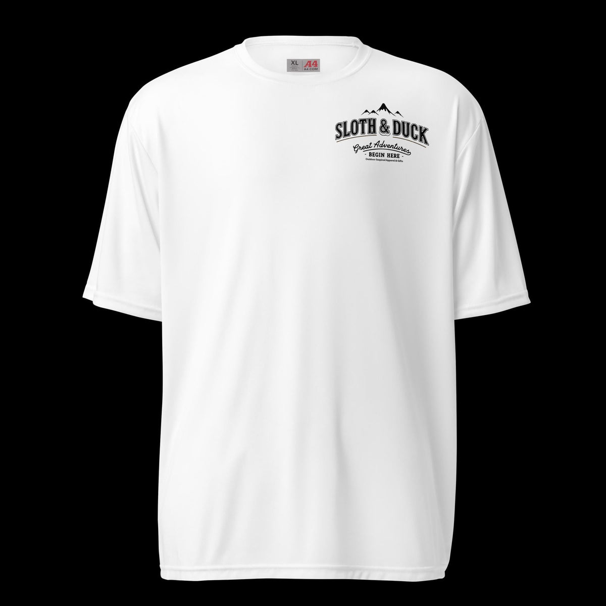 “Defy Everyone’s Expectations, Even Your Own” Moisture - Wicking Shirt - White - Sloth & Duck