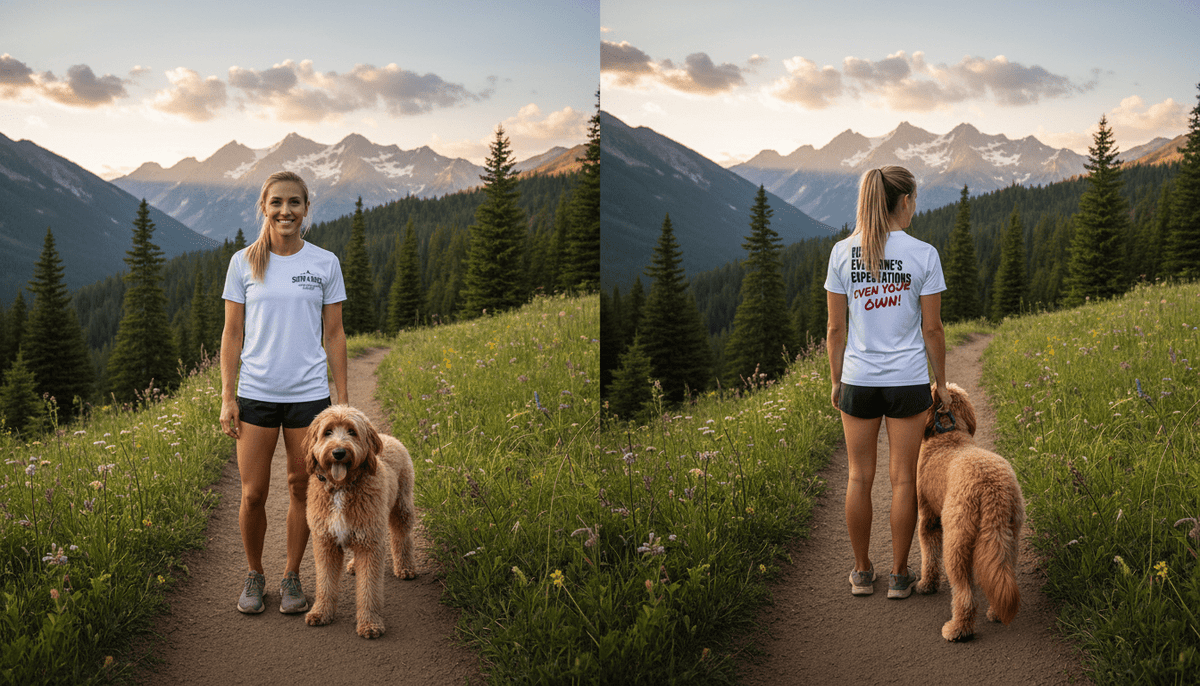 “Defy Everyone’s Expectations, Even Your Own” Moisture - Wicking Shirt - Silver - Sloth & Duck