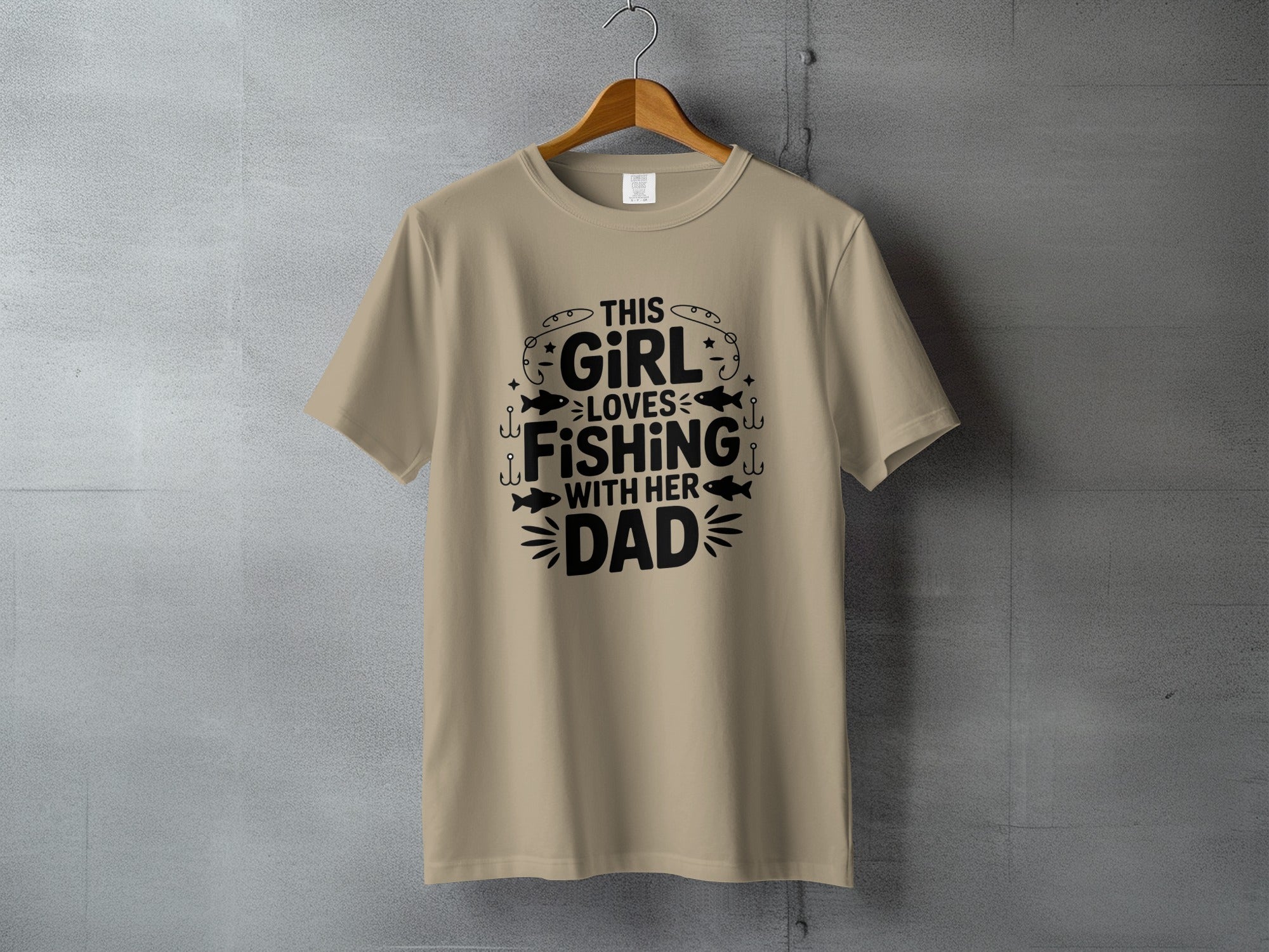 This Girl Loves Fishing With Her Dad Graphic T-Shirt product