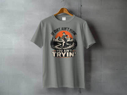 Dirt Ain't Flyin' Trail Runner T-Shirt - S - Sloth & Duck