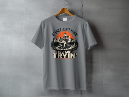 Dirt Ain't Flyin' Trail Runner T-Shirt - S - Sloth & Duck