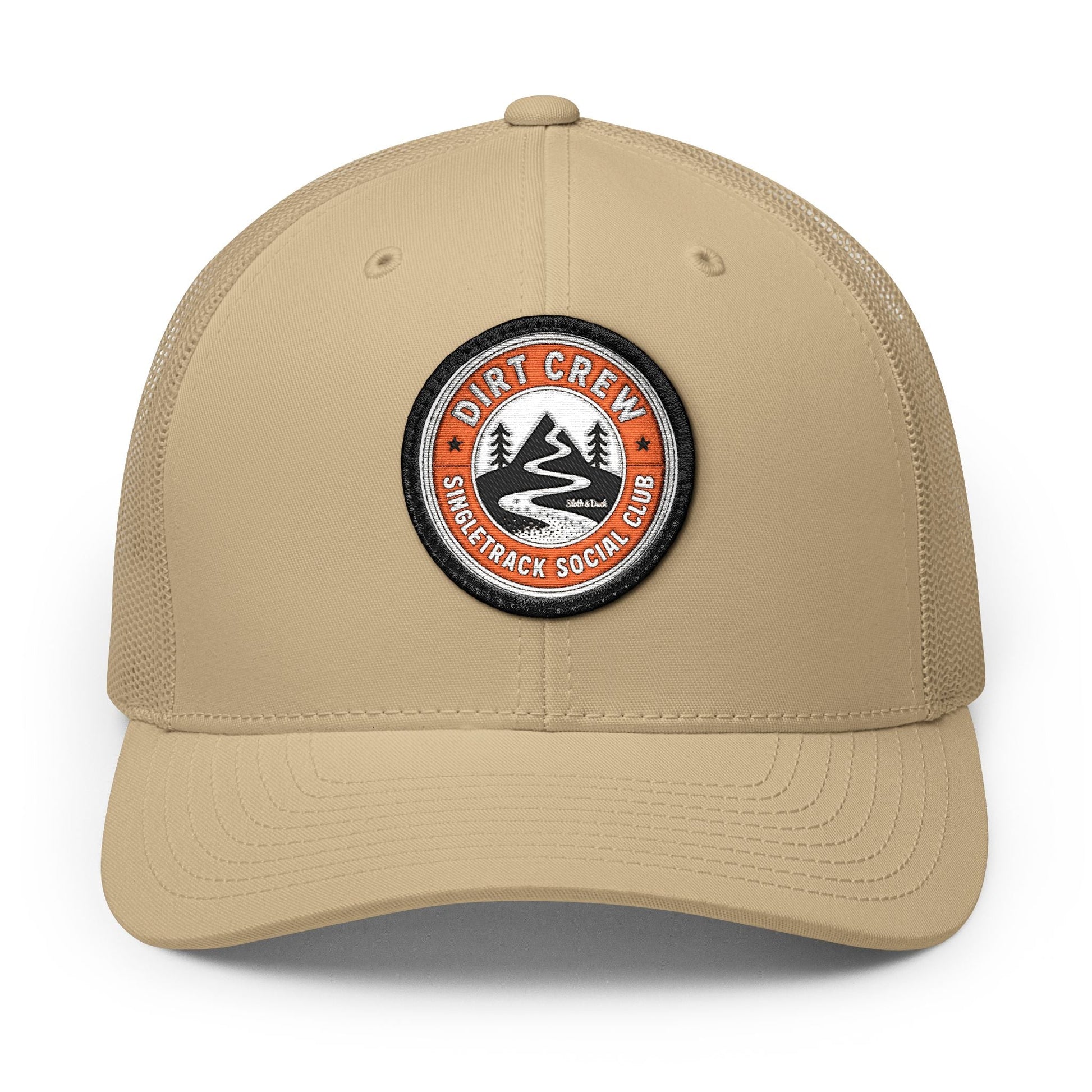 Dirt Crew Embroidered Trucker Hat - Circle - Sloth & Duck
