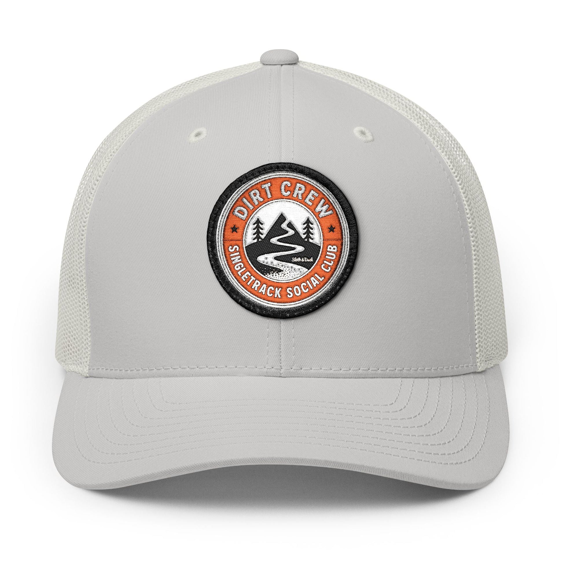 Dirt Crew Embroidered Trucker Hat - Circle - Sloth & Duck