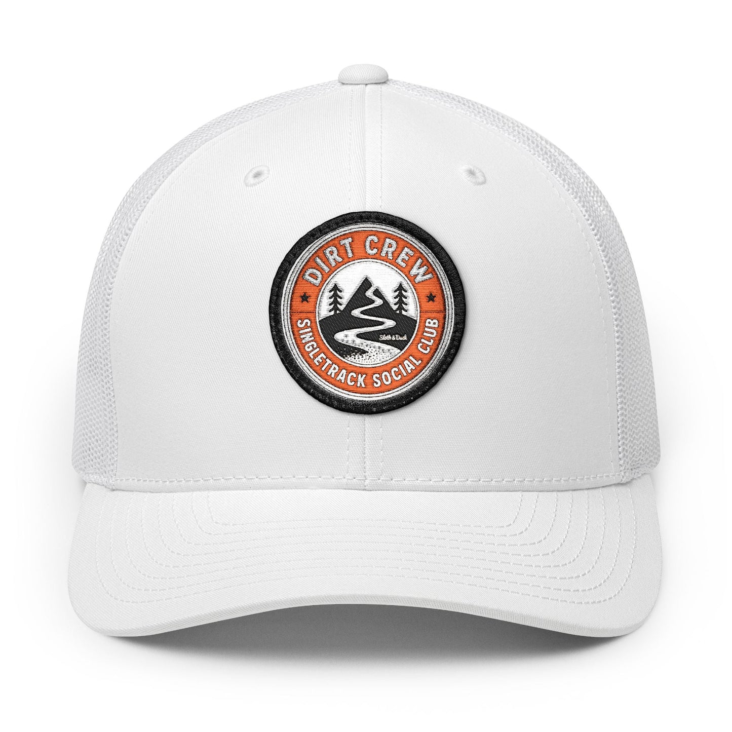 Dirt Crew Embroidered Trucker Hat - Circle - Sloth & Duck