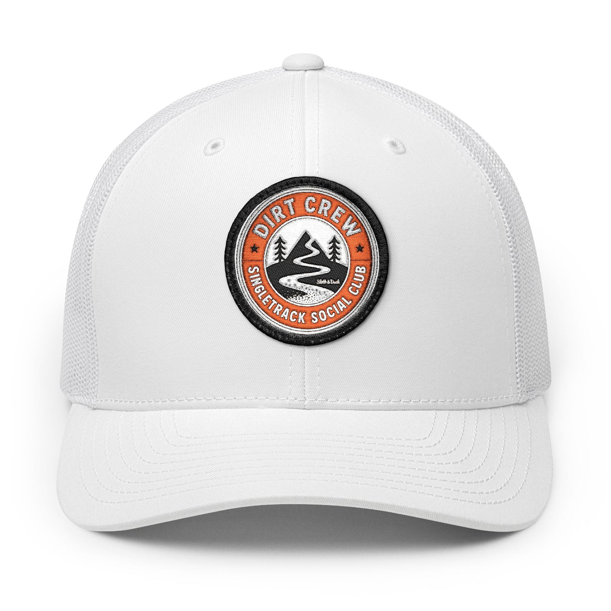 Dirt Crew Embroidered Trucker Hat - Circle - Sloth & Duck