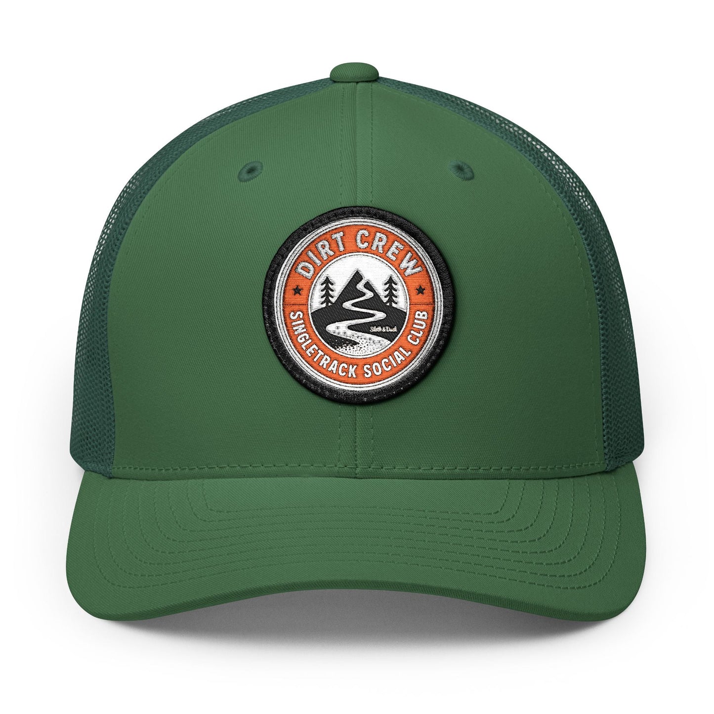 Dirt Crew Embroidered Trucker Hat - Circle - Sloth & Duck