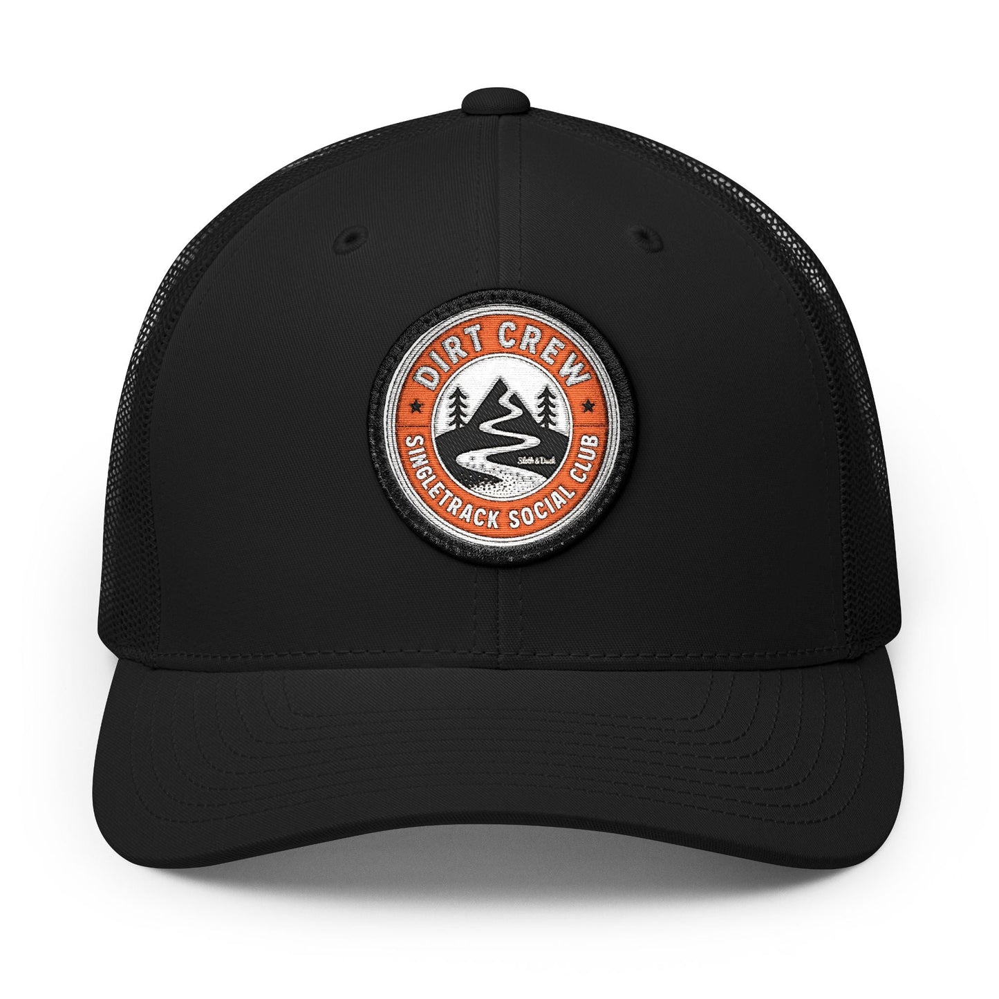 Dirt Crew Embroidered Trucker Hat - Circle - Sloth & Duck