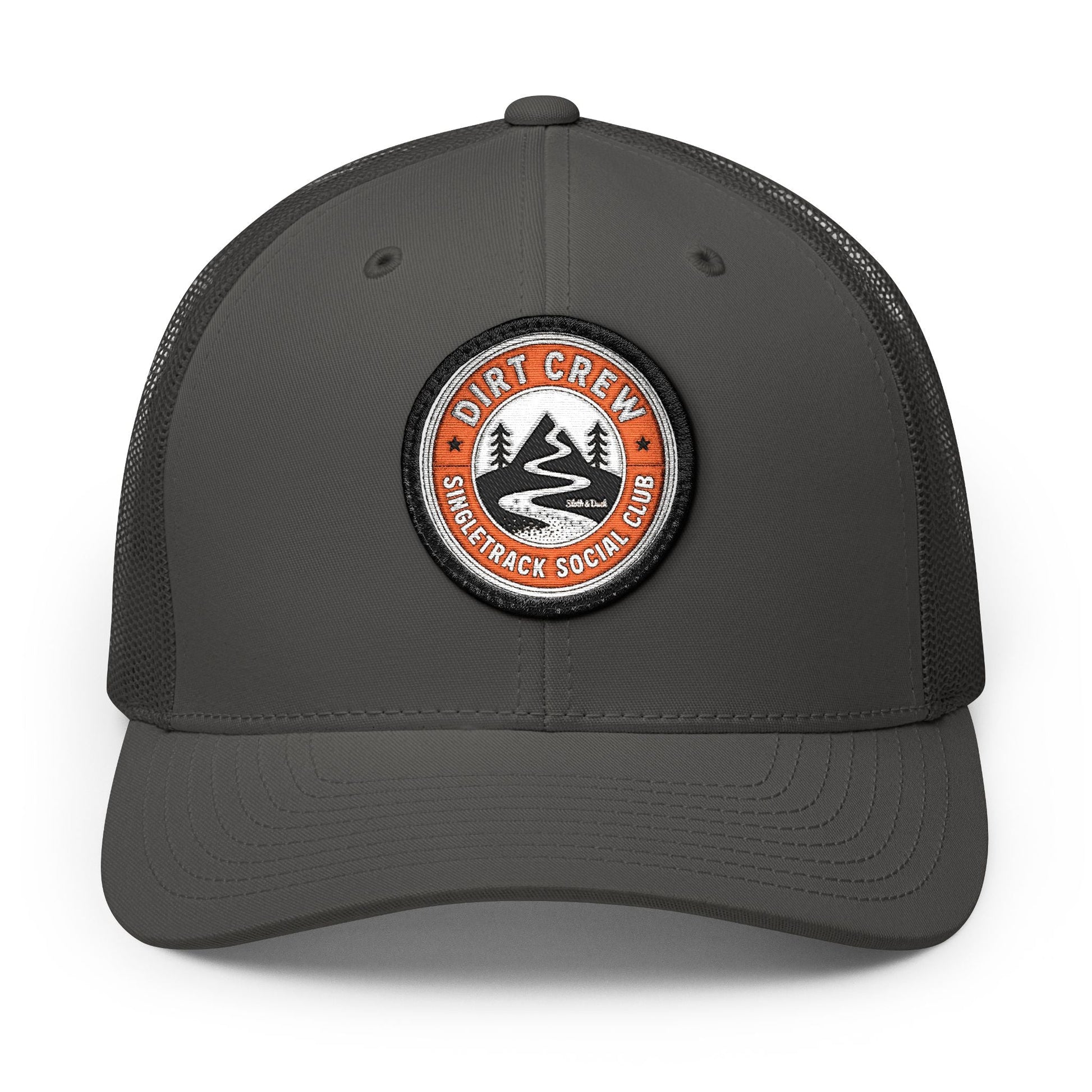 Dirt Crew Embroidered Trucker Hat - Circle - Sloth & Duck