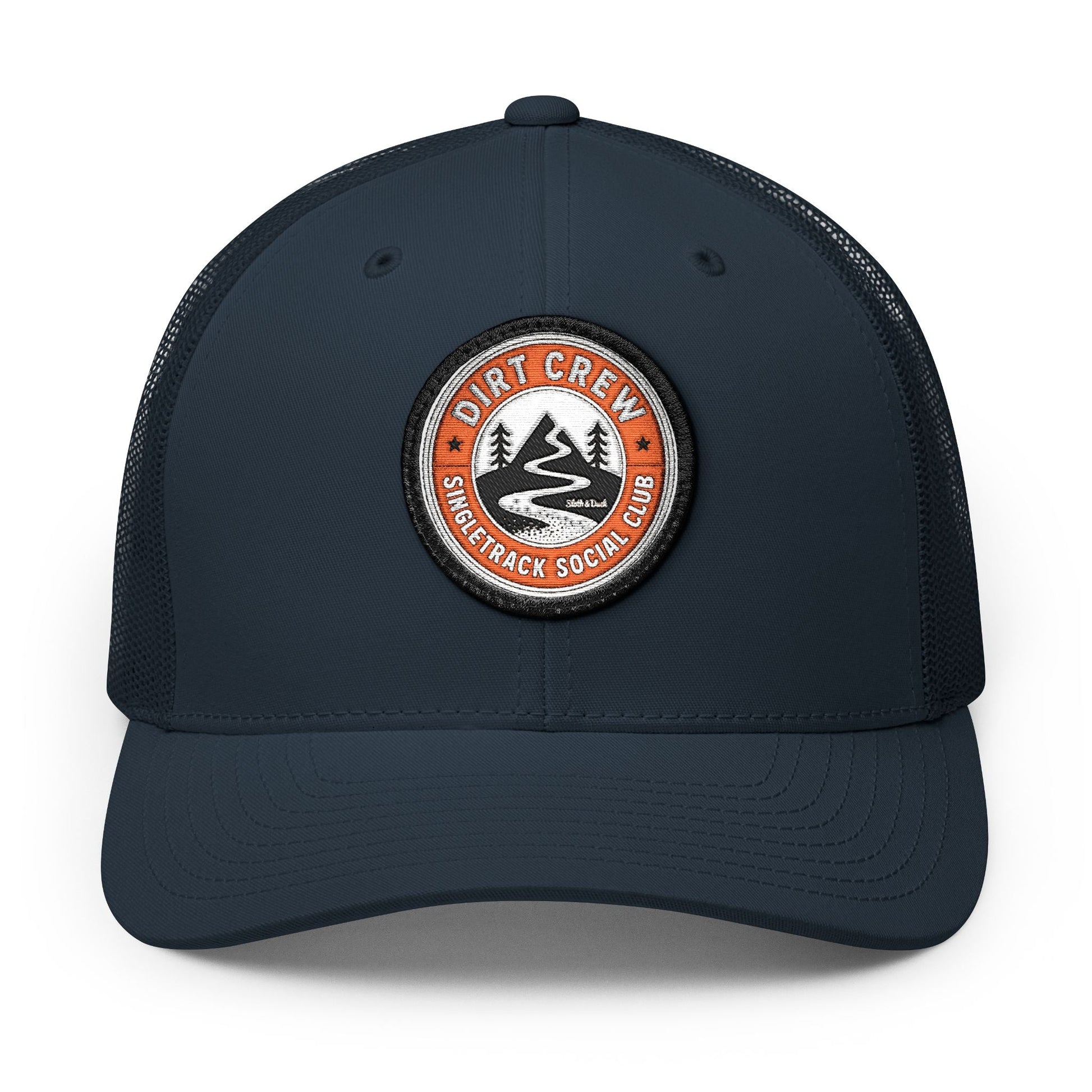 Dirt Crew Embroidered Trucker Hat - Circle - Sloth & Duck