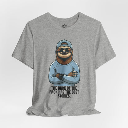 DNF - Did Nothing Fatal Keep Moving Sloth T-Shirt - Athletic Heather - Sloth & Duck