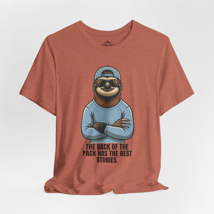 DNF - Did Nothing Fatal Keep Moving Sloth T-Shirt - Heather Clay - Sloth & Duck
