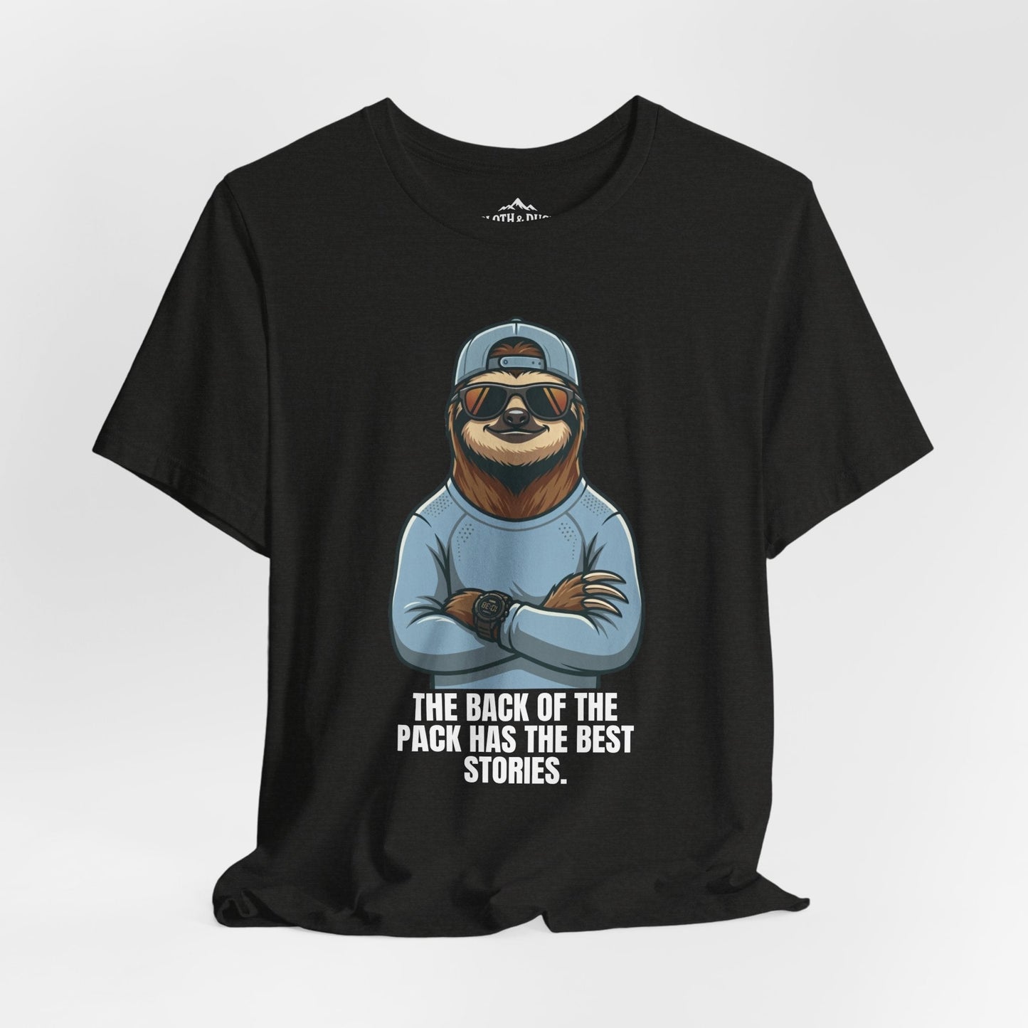 DNF - Did Nothing Fatal Keep Moving Sloth T-Shirt - Black Heather - Sloth & Duck