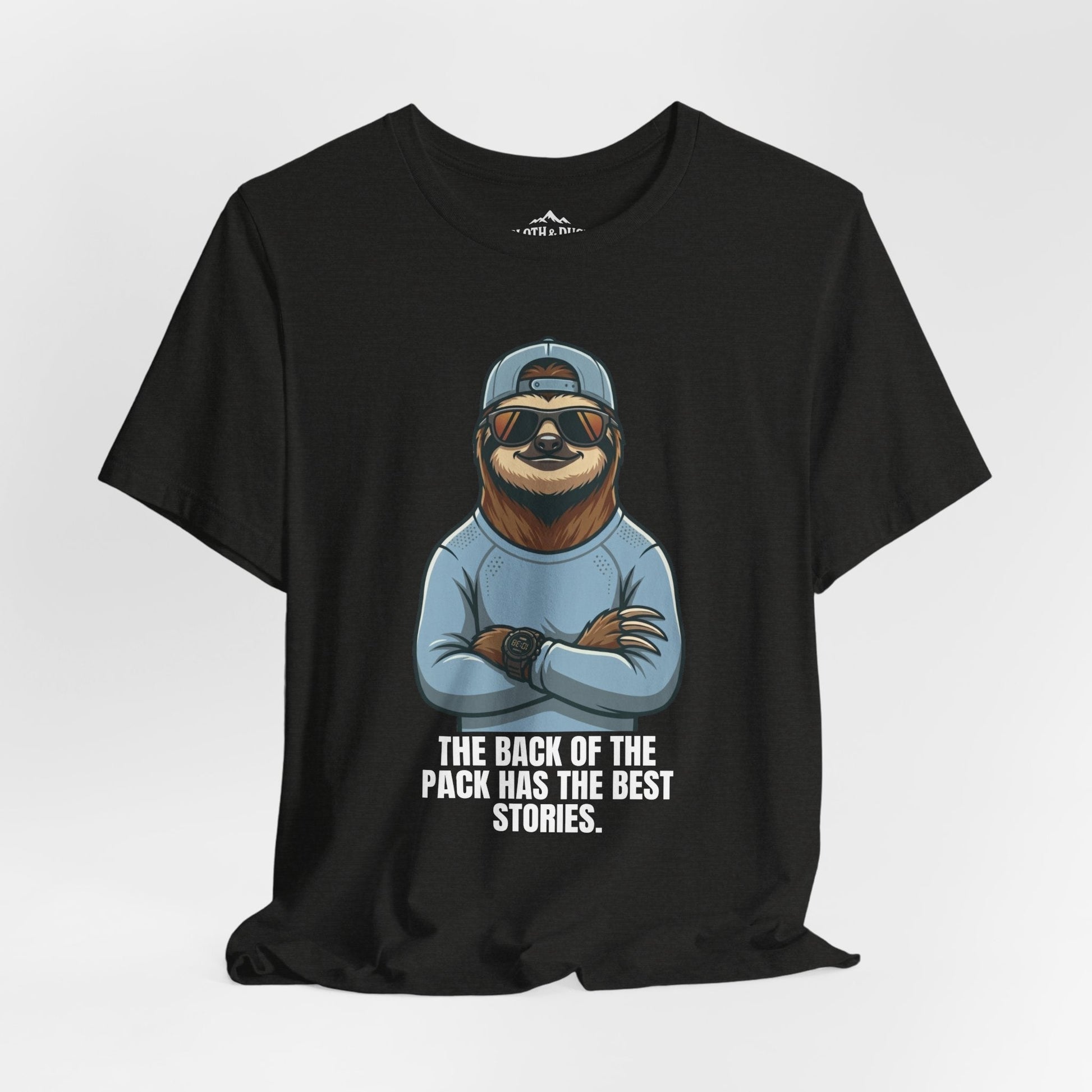 DNF - Did Nothing Fatal Keep Moving Sloth T-Shirt - Black Heather - Sloth & Duck