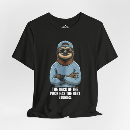 DNF - Did Nothing Fatal Keep Moving Sloth T-Shirt - Black Heather - Sloth & Duck