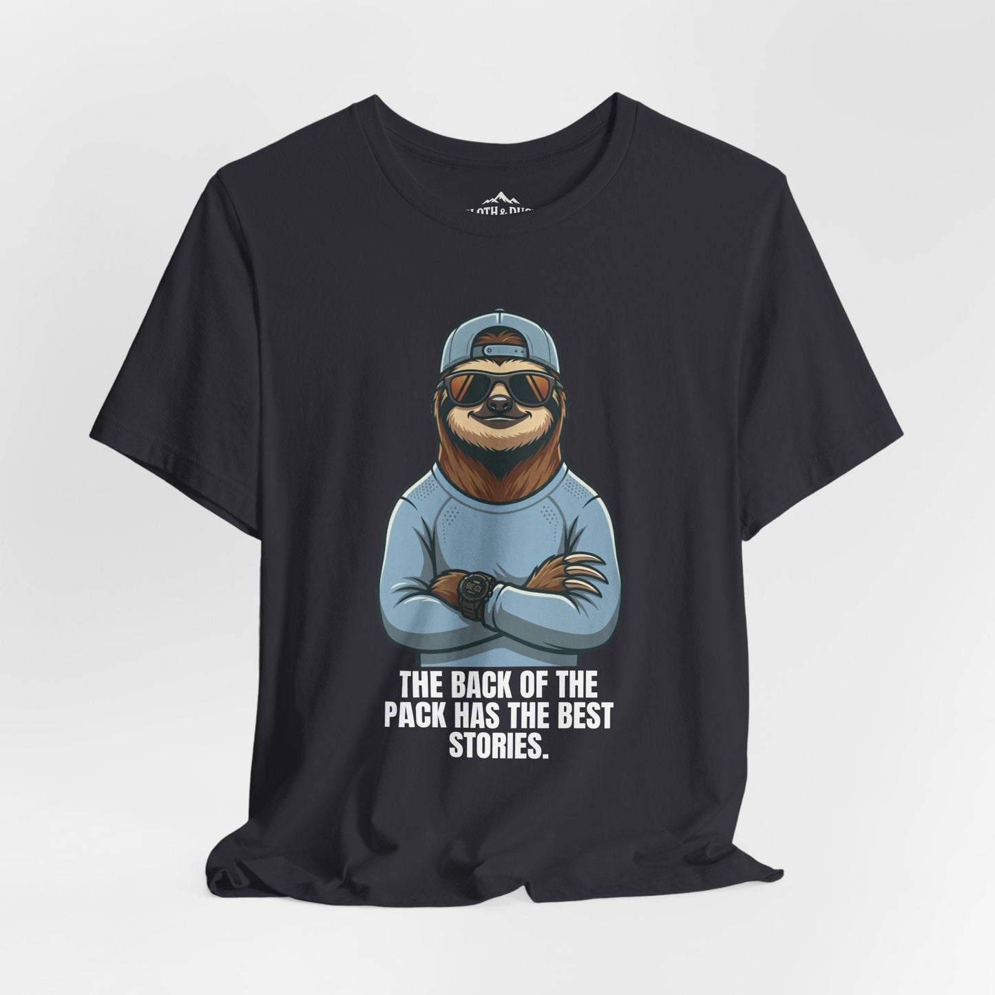 DNF - Did Nothing Fatal Keep Moving Sloth T-Shirt - Dark Grey - Sloth & Duck