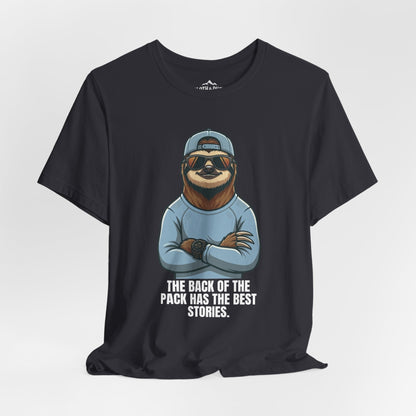 DNF - Did Nothing Fatal Keep Moving Sloth T-Shirt - Dark Grey - Sloth & Duck