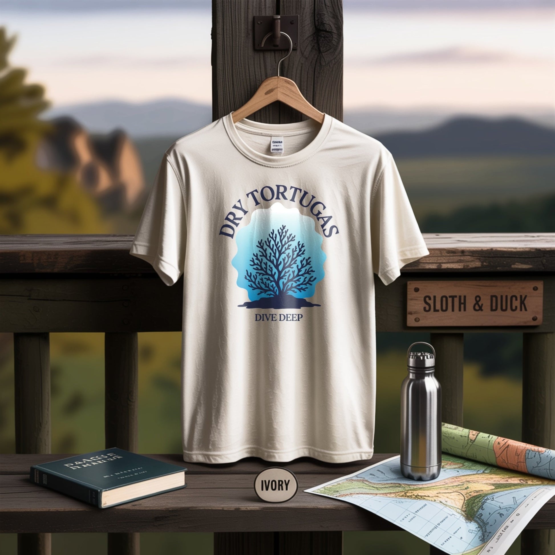 Dry Tortugas National Park Coral Depths T-Shirt - S - Sloth & Duck