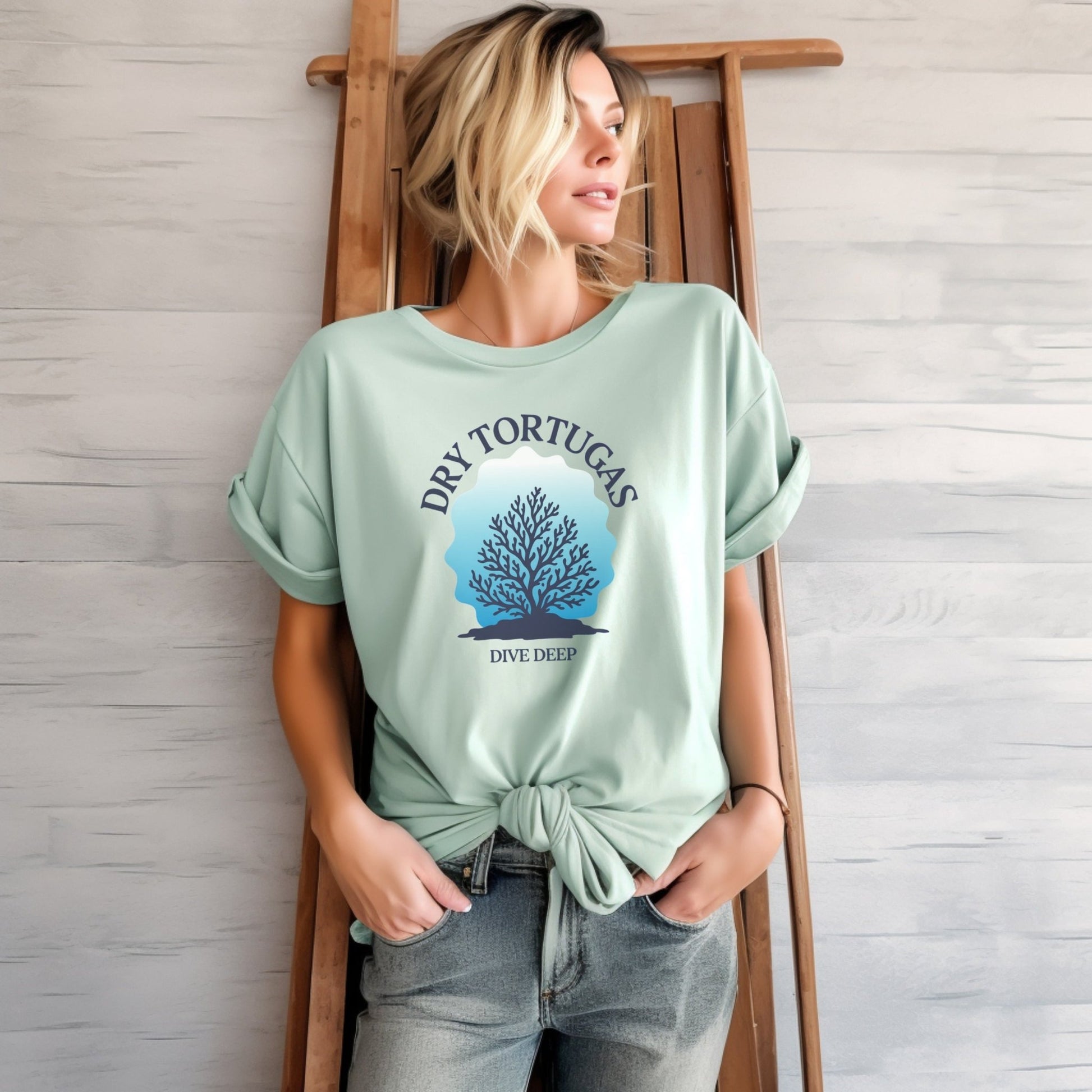 Dry Tortugas National Park Coral Depths T-Shirt - S - Sloth & Duck