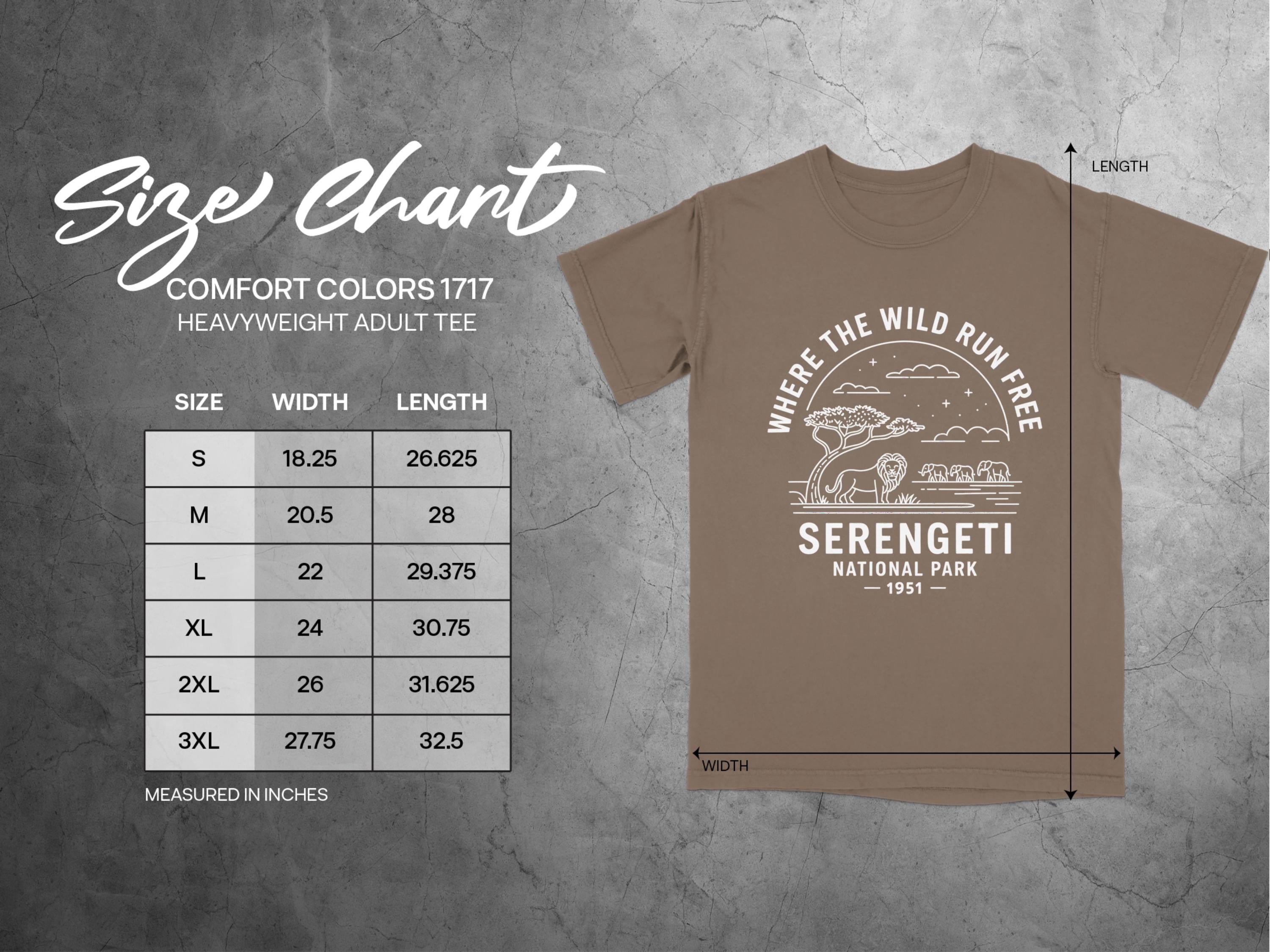 Serengeti National Park Heavyweight Adult Tee product
