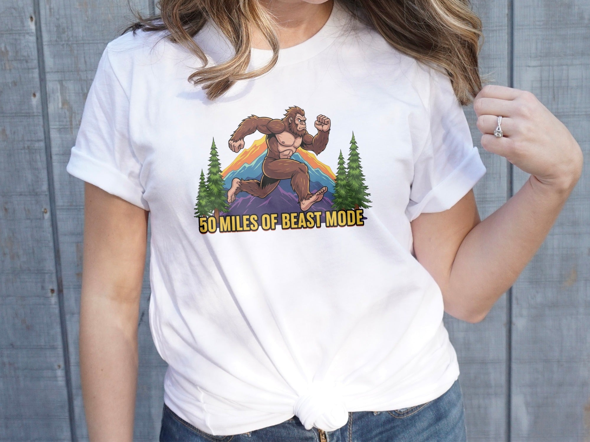 50 Miles of Beast Mode Graphic T-Shirt