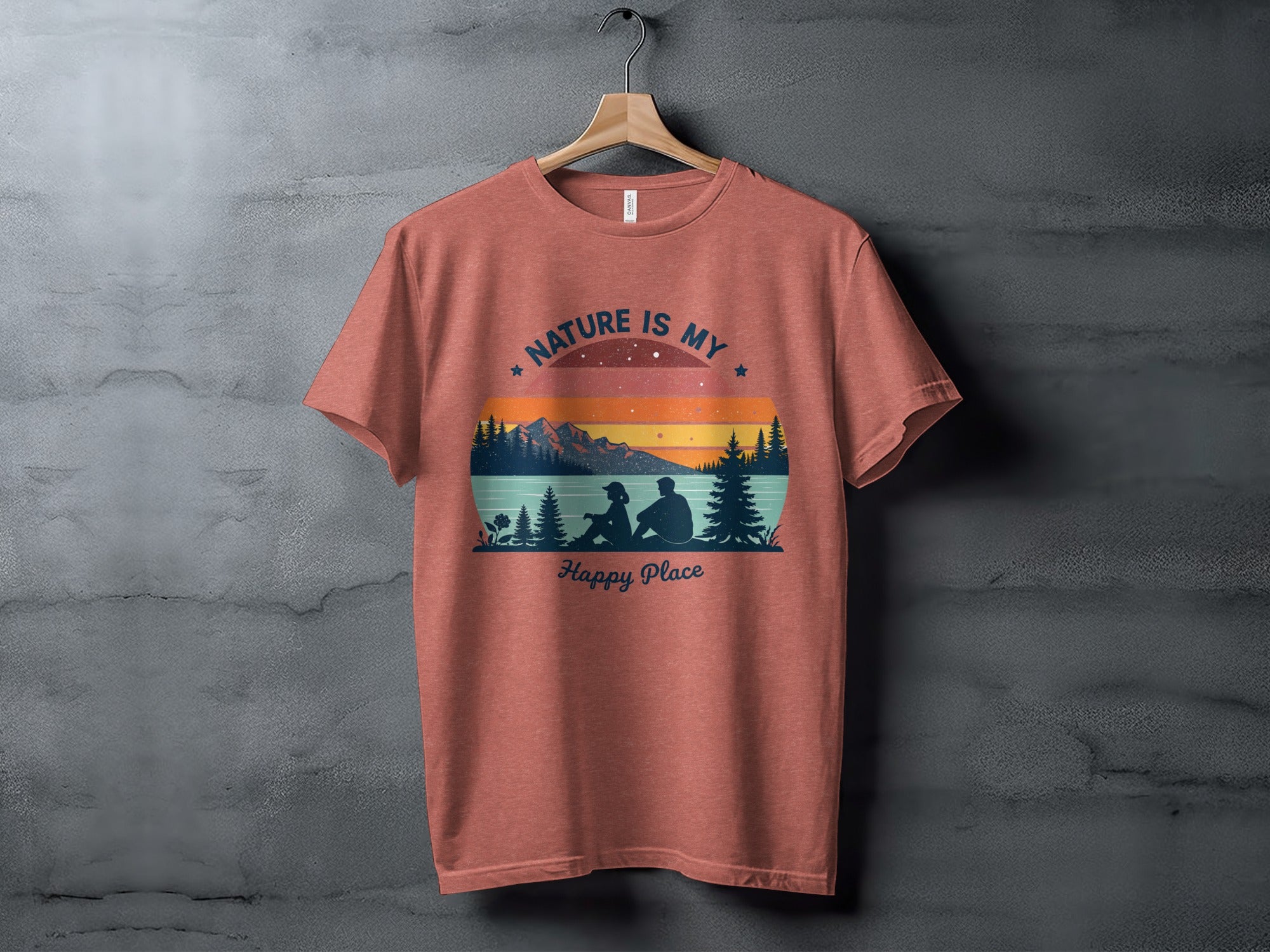 Nature Is My Happy Place Graphic T-Shirt