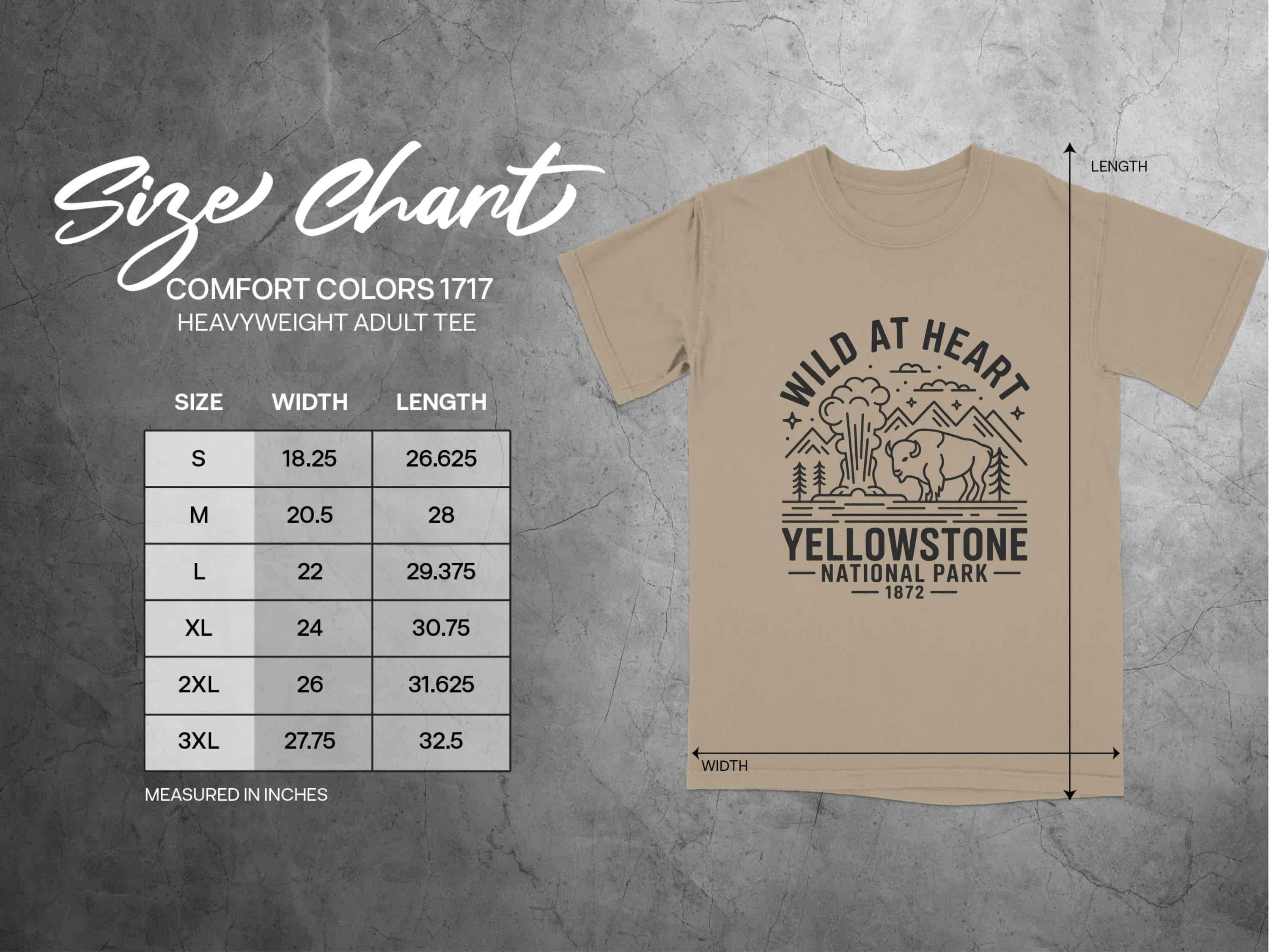 Wild at Heart Yellowstone Park Adult Tee product