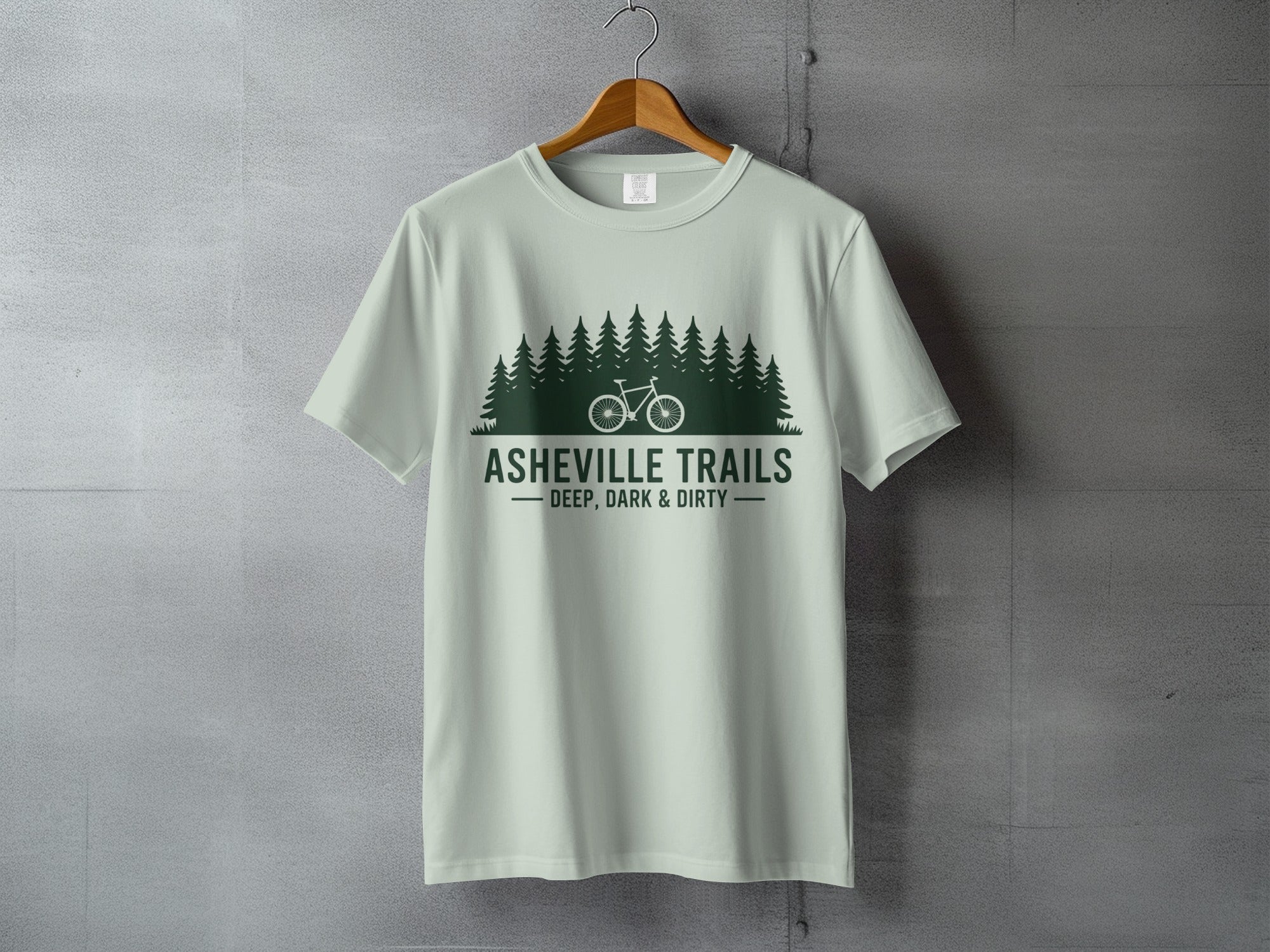 Asheville Trails Deep Dark and Dirty Graphic Tee