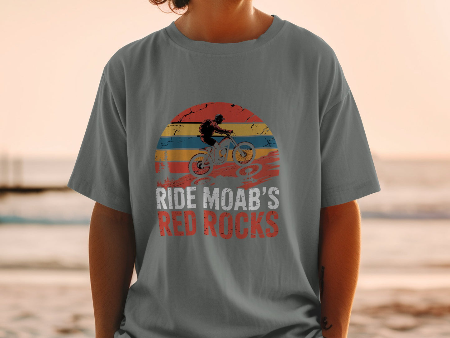 Ride Moab's Red Rocks Bike Adventure T-shirt product type