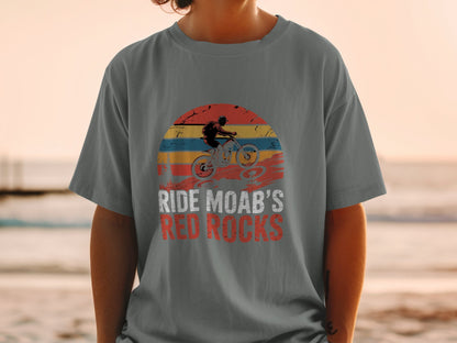 Ride Moab's Red Rocks Bike Adventure T-shirt product type