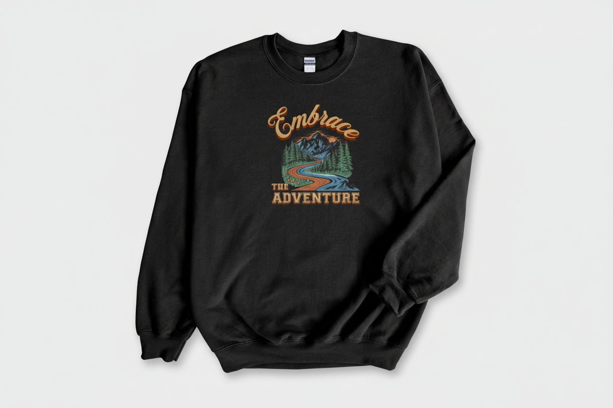 Embrace the Adventure Sweatshirt - Military Green - Sloth & Duck