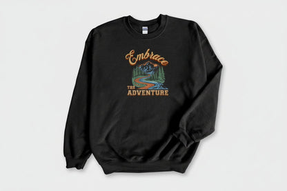 Embrace the Adventure Sweatshirt - Military Green - Sloth & Duck