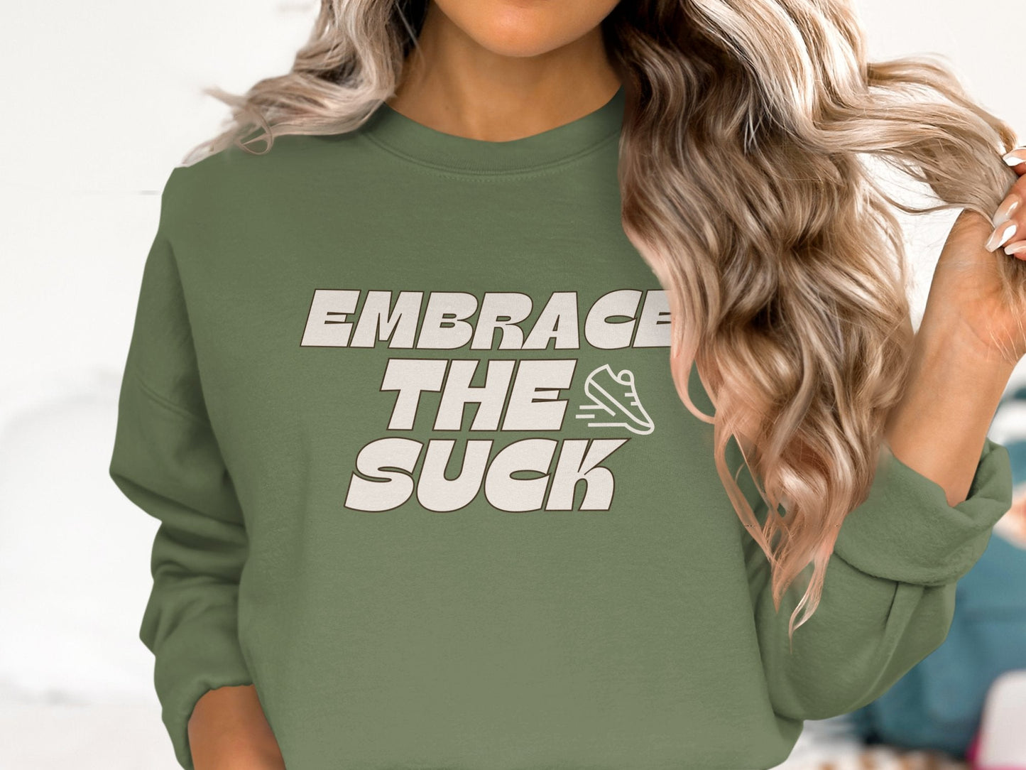 Embrace the Suck Sweatshirt - Unisex Sweatshirt - Sloth & Duck