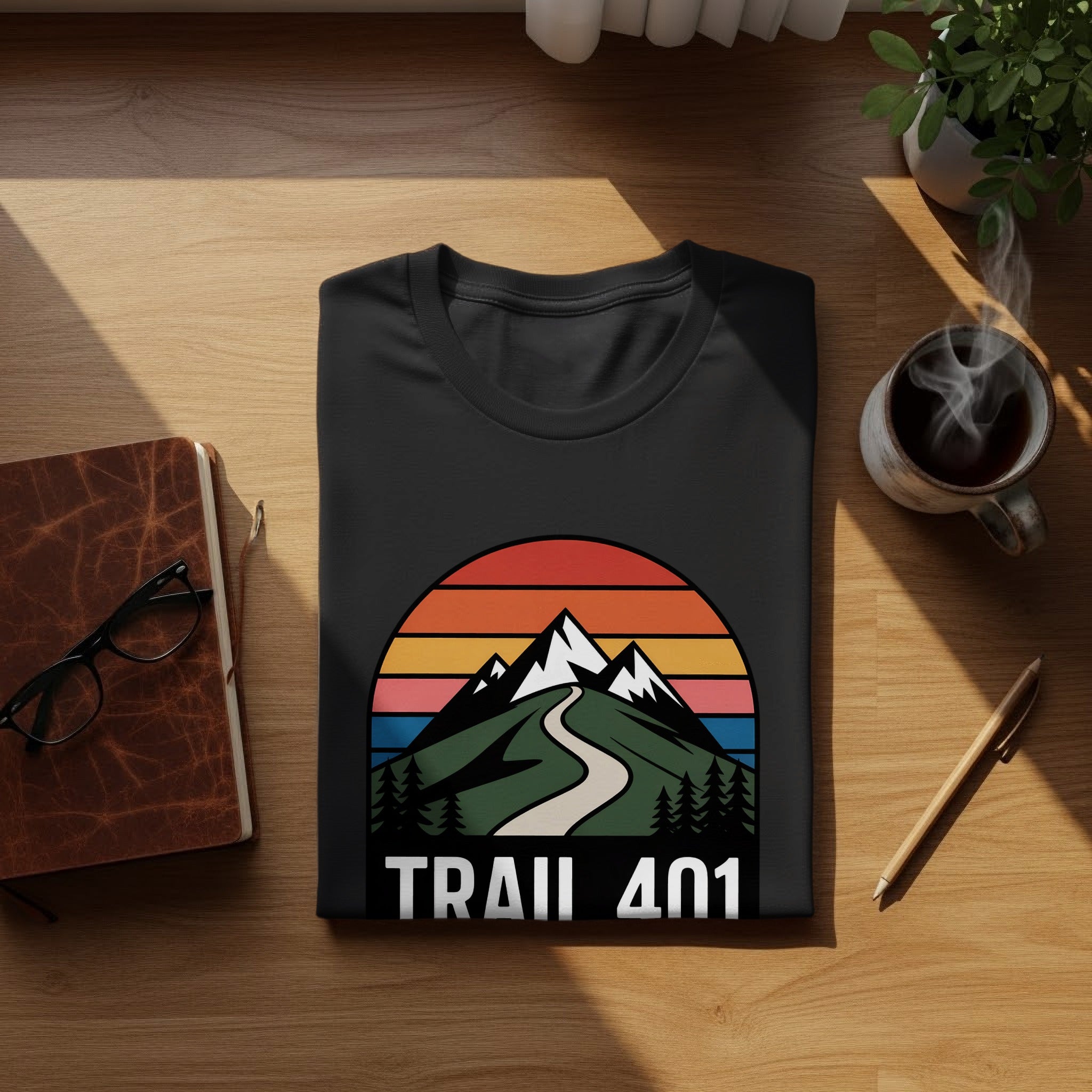 Trail 401 Mountain Road Scenic Graphic T-shirt