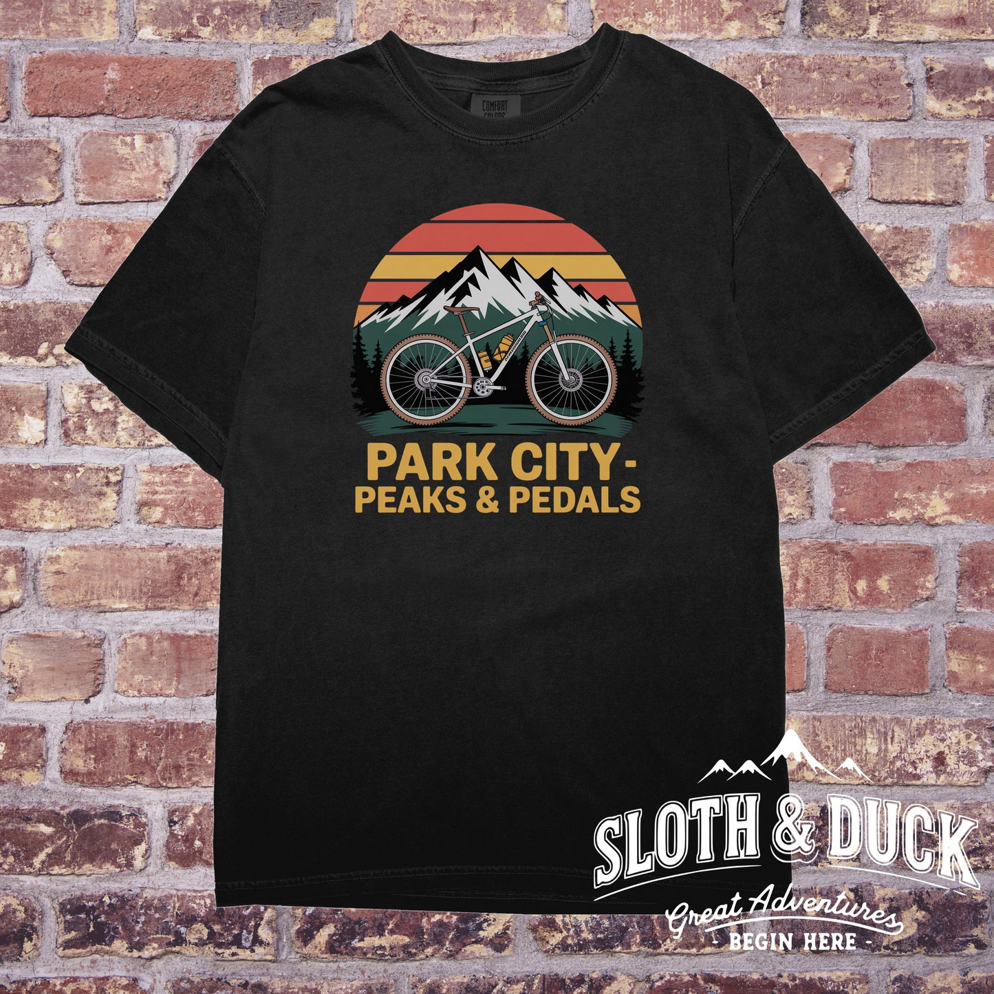 Park City Peaks & Pedals Graphic T-Shirt product