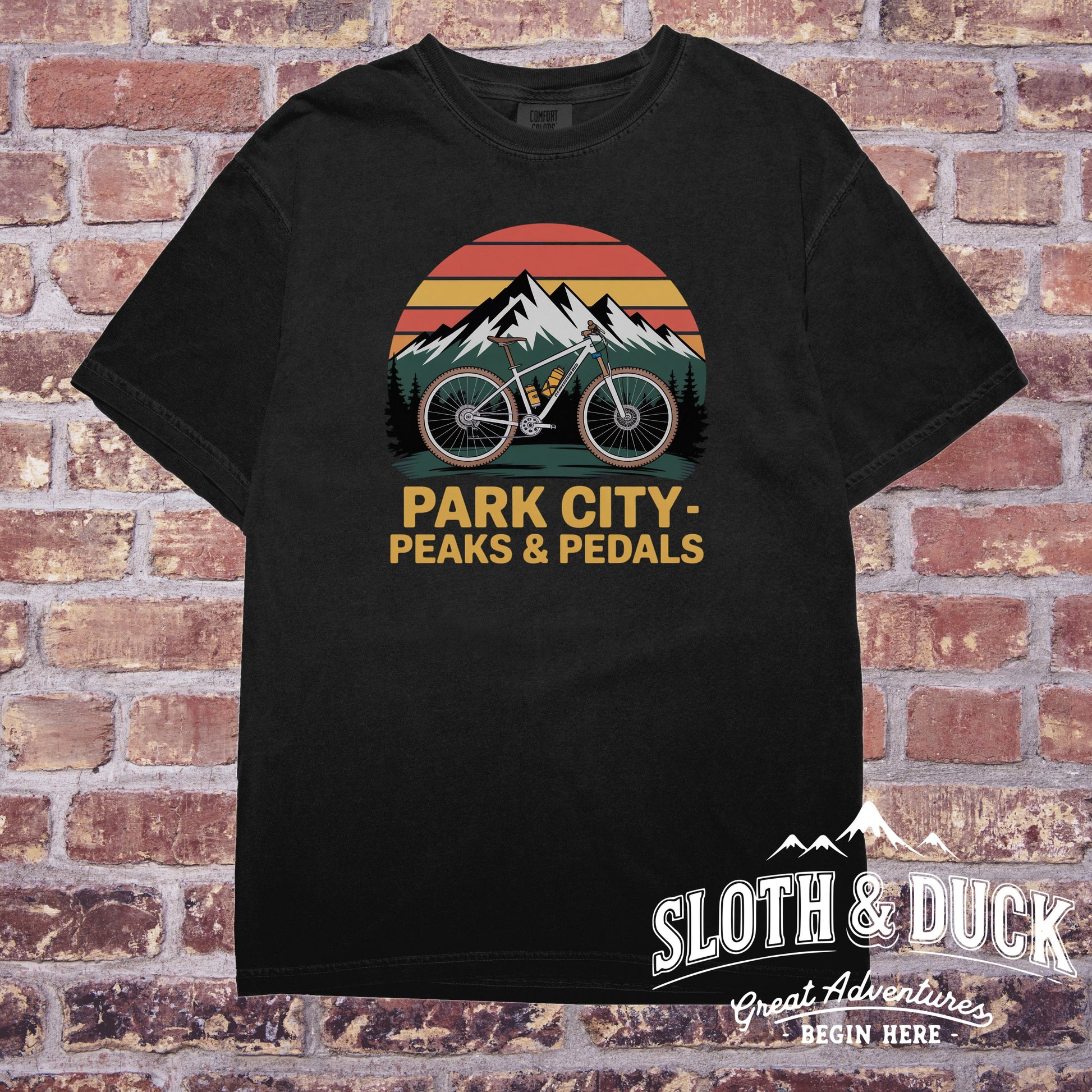 Park City Peaks & Pedals Graphic T-Shirt product