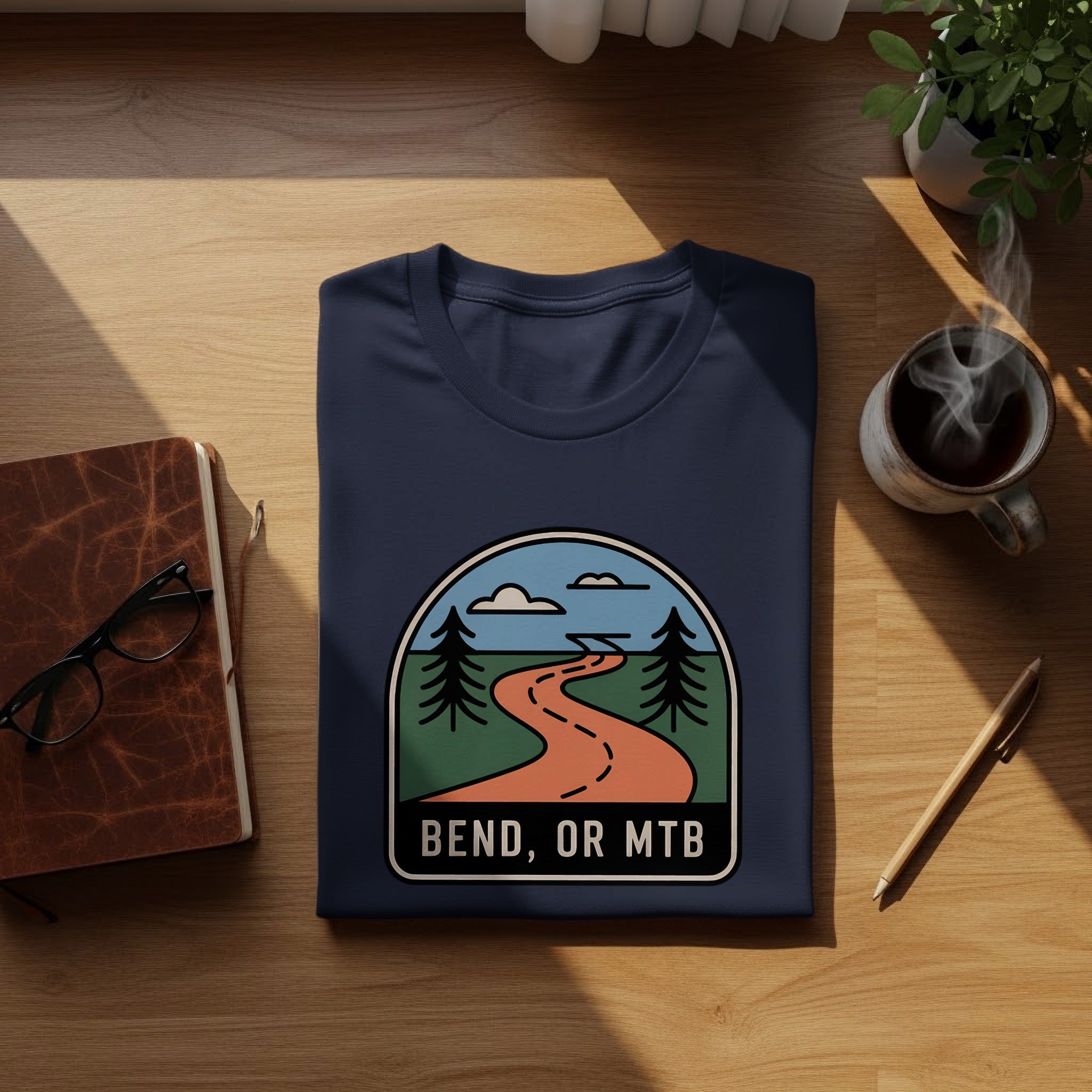 Bend OR MTB Graphic Design Casual Wear Shirt