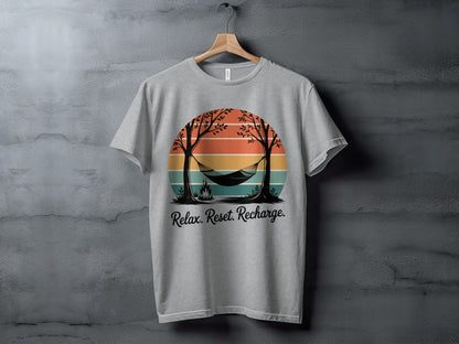 Relax Reset Recharge Graphic Tee product