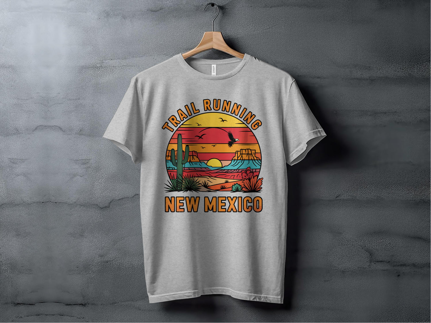 Trail Running New Mexico Scenic Graphic T-Shirt product