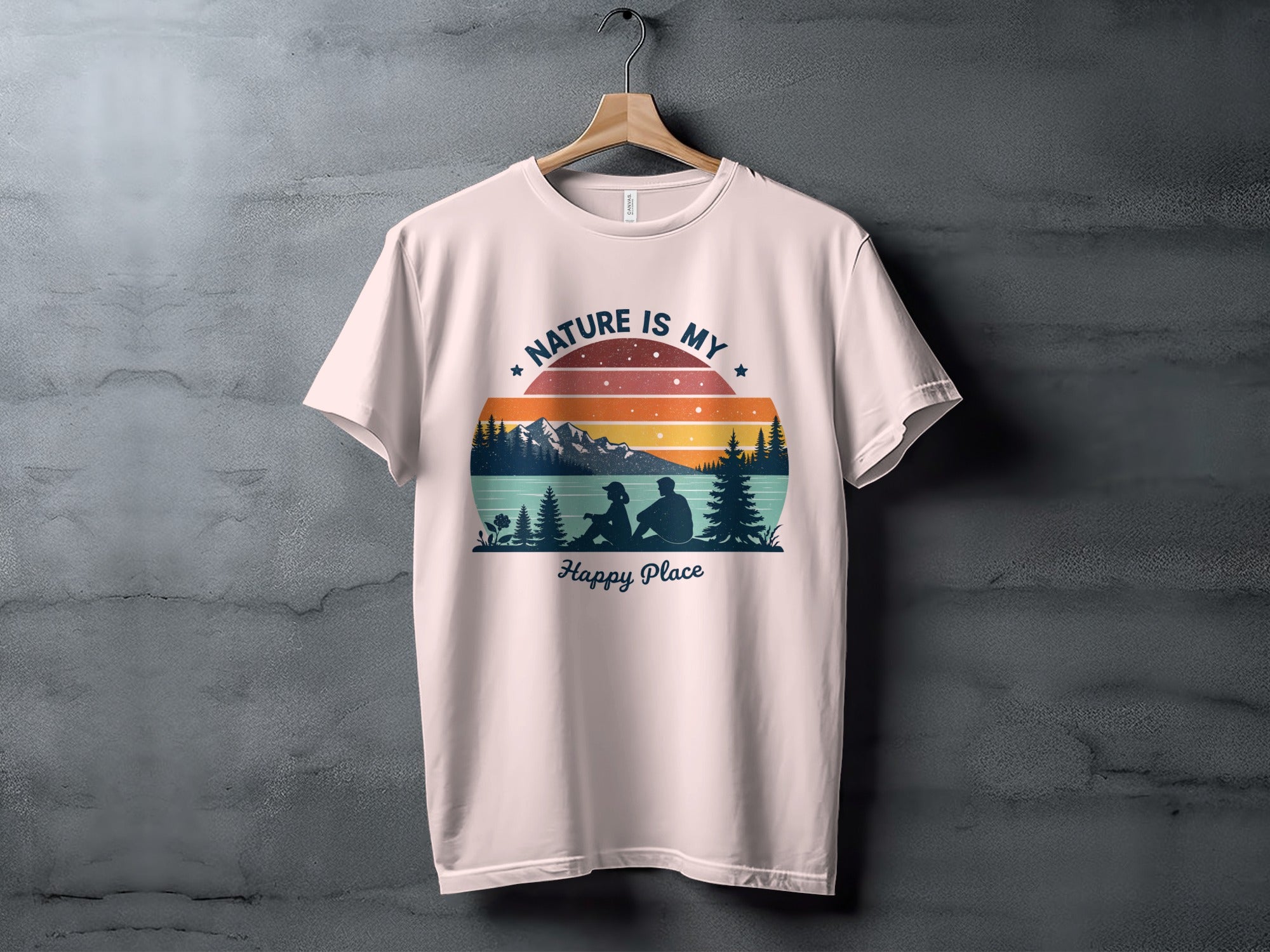 Nature is My Happy Place Outdoor Adventure Shirt
