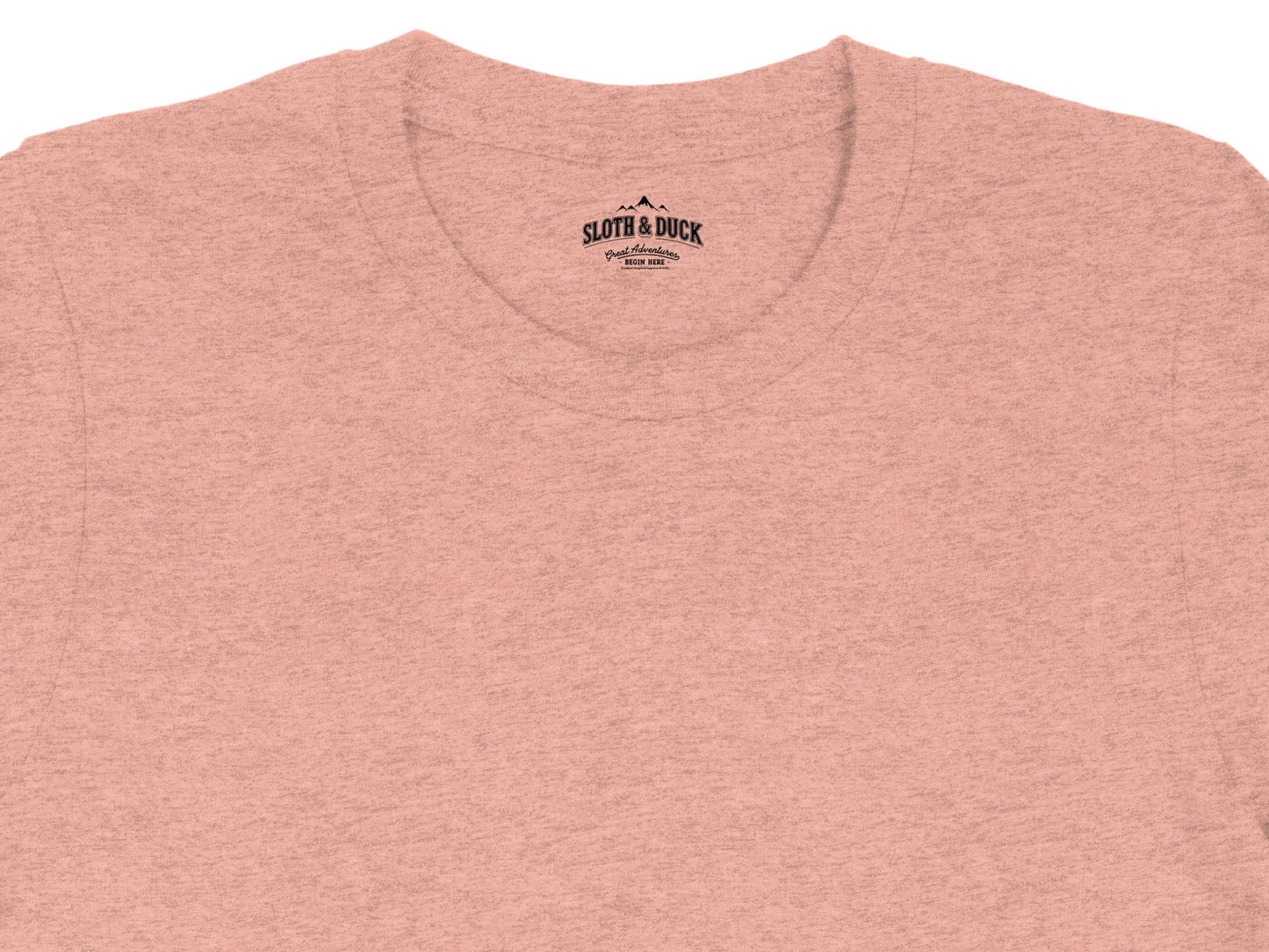 Sloth And Duck Heathered Rose Pink T-Shirt