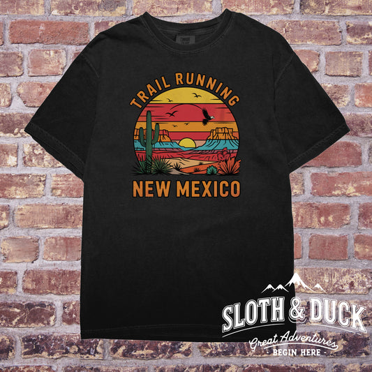 Trail Running New Mexico Graphic T-Shirt product type