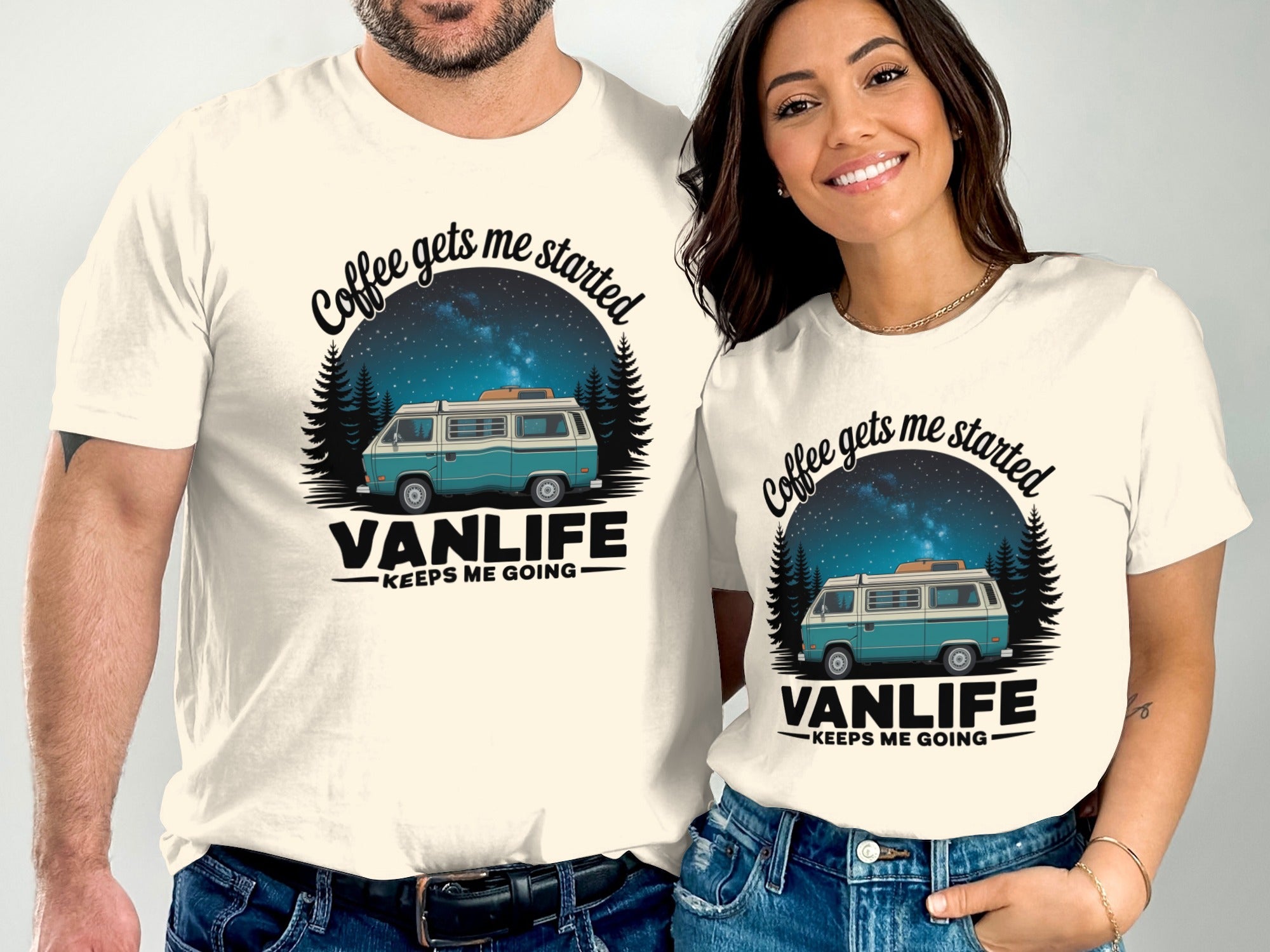 Coffee Gets Me Started Vanlife Keeps Me Going Shirt