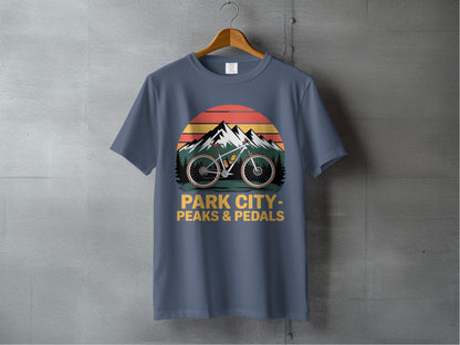 Park City Peaks & Pedals Bicycle Graphic Shirt product type