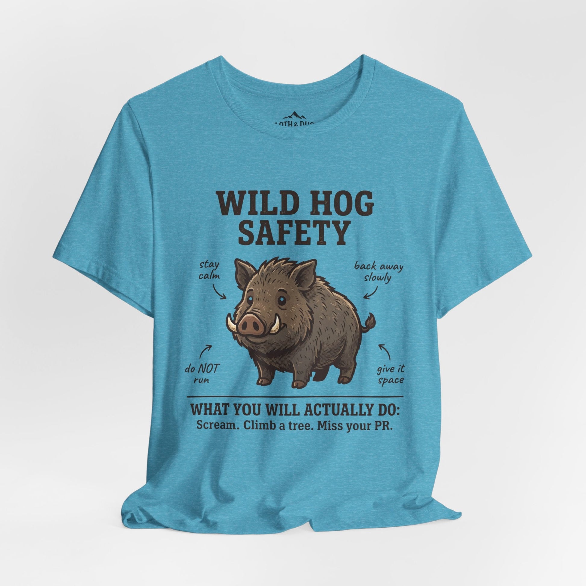 Feral Hog Safety T-Shirt - S - Sloth & Duck
