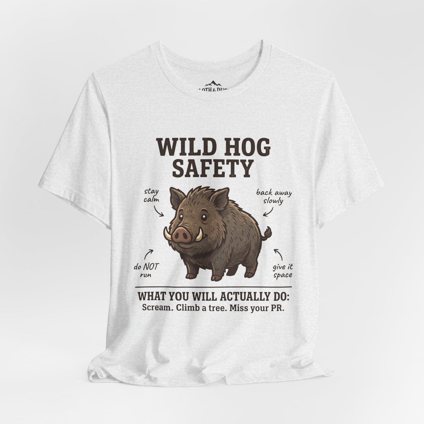 Feral Hog Safety T-Shirt - S - Sloth & Duck